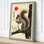 Squirrel in Silence Japandi - Wrapped Canvas-2146032315-2146032319