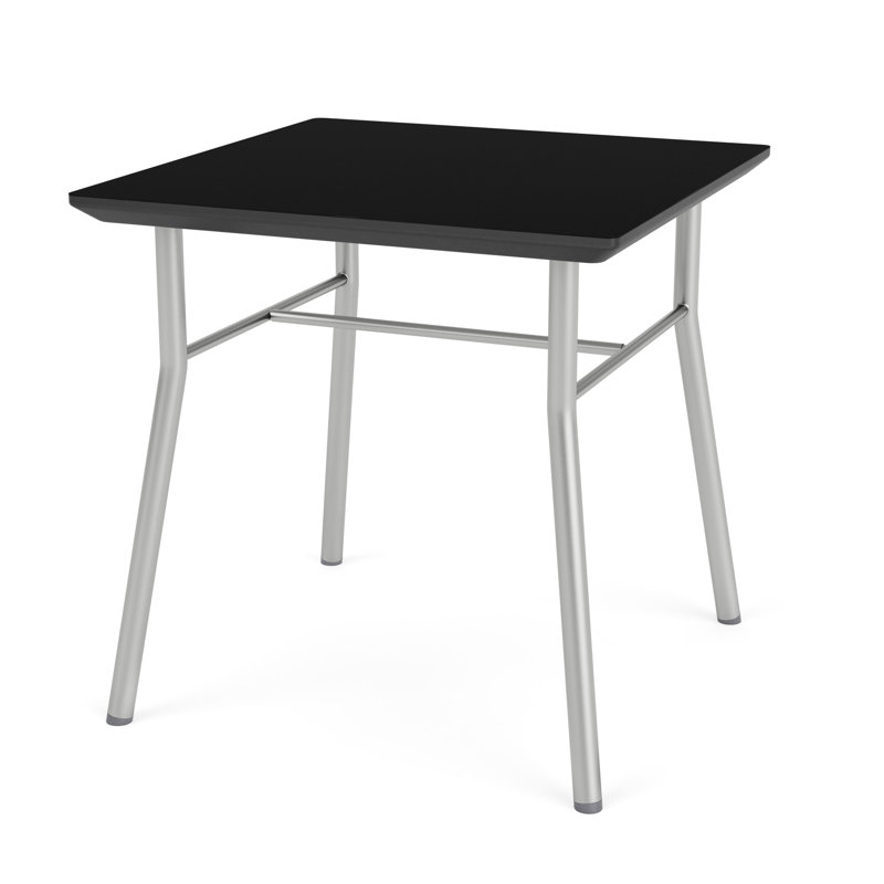 Table de bout carrée Chat Chat, Argent, Nuit noire
