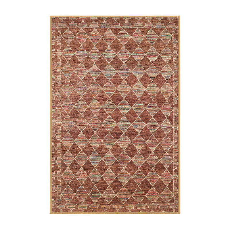 Tapis contemporain brun, Rectangle 8 pi x 10 pi