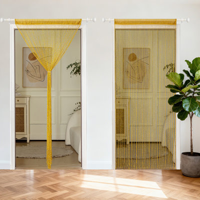 2 pièces 39 x 78 pouces rideaux de rideaux décoratifs de porte à rideaux