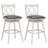 Dutil Swivel Counter Stool with Solid Wood Frame-740426463-740426456