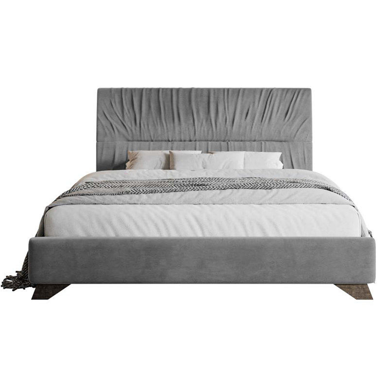Atworth Upholstered Bed, 160 x 200 cm, Grey