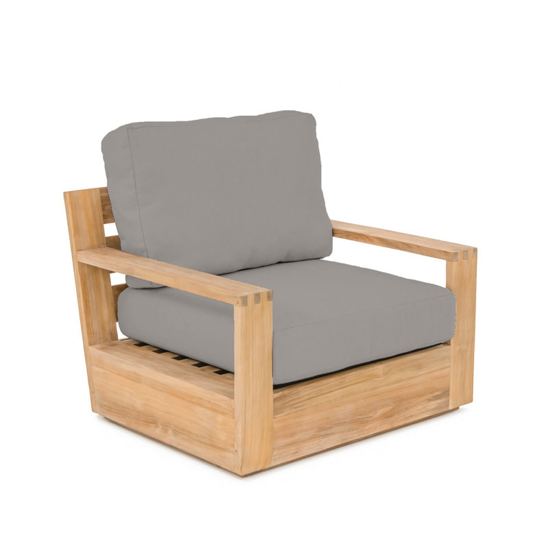 Caldas Outdoor Lounge Chair, Charcoal