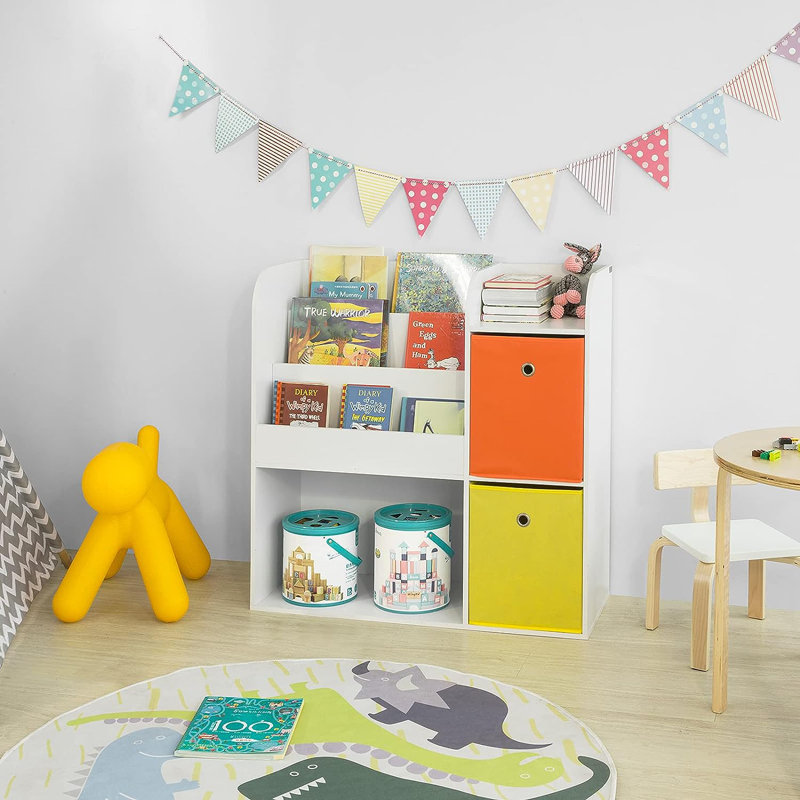 Présentoir à livres pour enfants H 34,25 po x l 35,04 po Achilina, Blanc