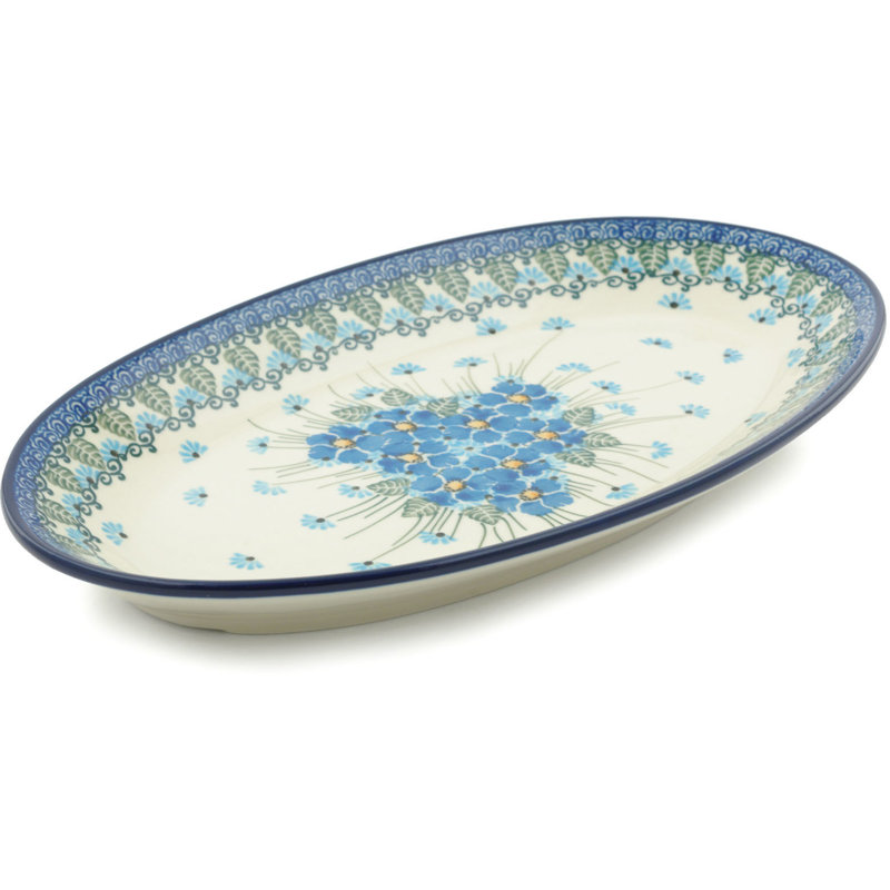 Forget Me Not Stoneware Platter
