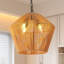 Luminaire suspendu en corde de chanvre de 17 po - fait à la main pour îlot de cuisine, salle à manger, finition naturelle de chambre à coucher, fer à hauteur réglable et luminaire suspendu suspendu tissé, créé