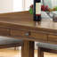 Table de salle à manger transitionnelle simple 1 pièce avec tiroirs