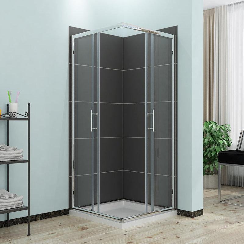 Tannehill Square Shower Enclosure, 1850mm H x 1200mm W x 1200mm D
