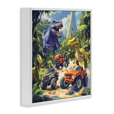 Dinosaurs & Monster Truck, estampe numérique, design by Creative Studio