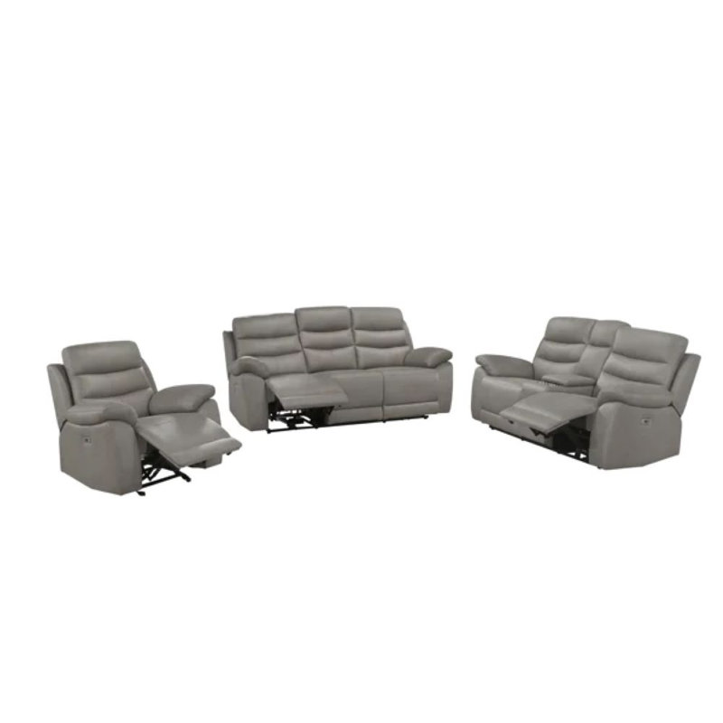 Ensemble de salon configurable, Grey, Polyester Blend/Polyester