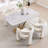 Modern Dining Chair Barrel Dining Chair Upholstered Dining Room Chair With Arm Comfy Accent Side Chair For Dining Room/Living Room-1409186951