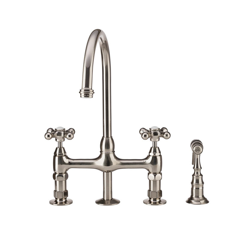 Chevington Kitchen Faucet with Side Spray, Brushed Nickel