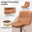 Tabouret de bar pivotant à hauteur ajustable avec structure en acier titane et coussin de siège double couche en cuir Napa-1220064897