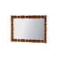 Miroir mural rétro en bois sculpté, cadre de colonne décoratif pour décor rétro