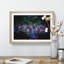 Neon Flamingos in Abstract - Framed Print-55727545-55727547