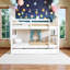 Lit superposé double au-dessus de double avec lit gigogne simple et peu encombrant - Lit convertible pour enfants pour la nuit et les invités-1246427104