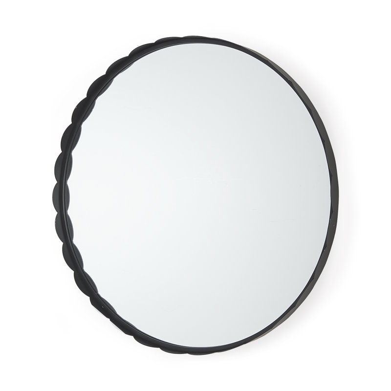 Miroir biseauté de 29,7 po Jiamei, Noir