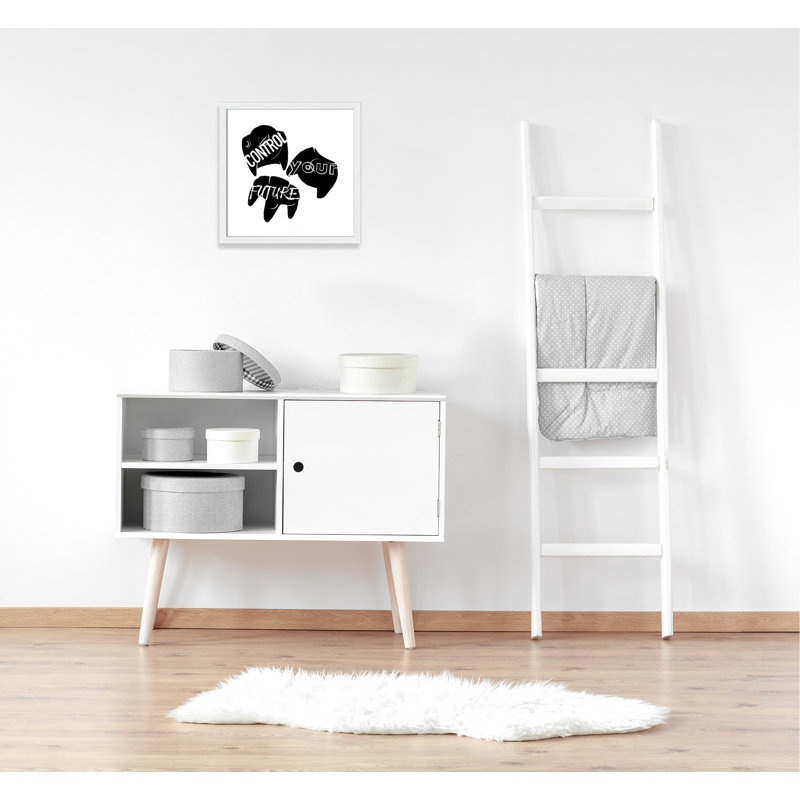 «Control your future», art encadré, H 22,5 po x l 22,5 po x P 0,63 po, Cadre blanc
