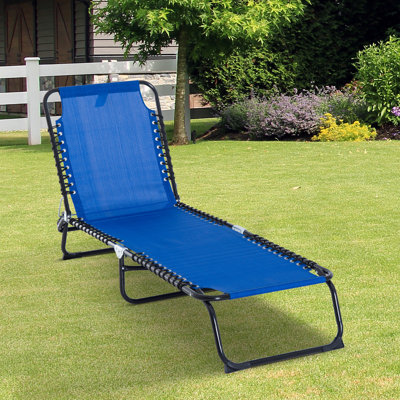 Sherlyn 4-Level Adjustable Folding Beach Bed Reclining Lounger Cot Lightweight Portable Camping Hiking Backyard Outdoor Recliner Seat by Sol 72 Outdoor