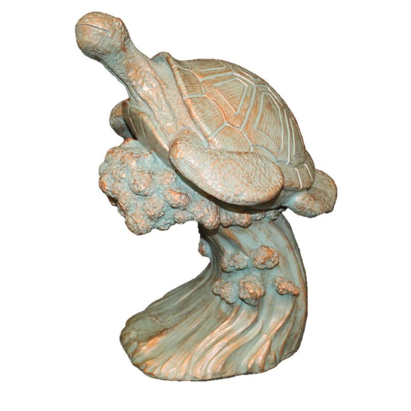 Pot à fleurs statue "Toad Hollow" Classic, H 21 po x l 18 po x P 18 po, Bronze patiné