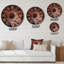 Horloge murale en métal «Heart Of The Pink Chrome Labyrinth I»-93380598