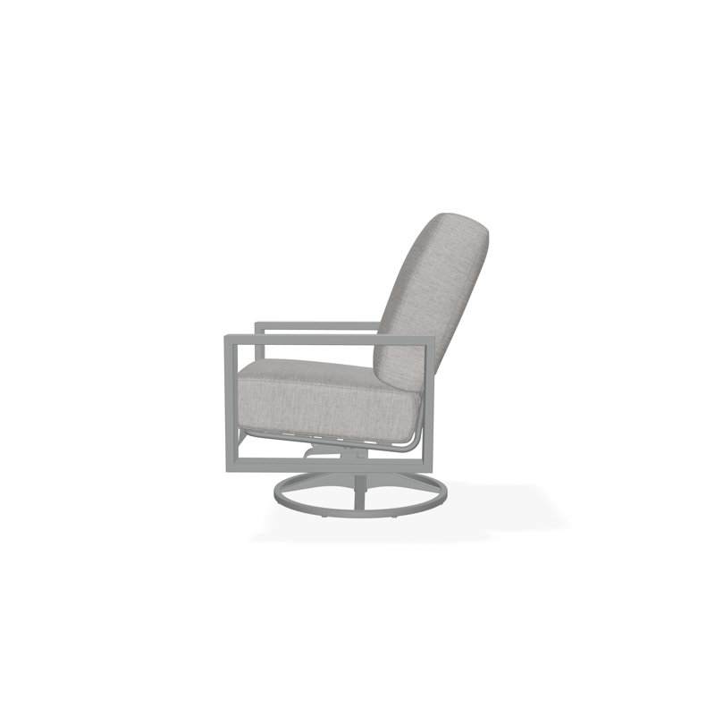 Larssen Deep Seating Cushion Swivel Rocker, Canvas Granite Sunbrella® Canvas, Graphite