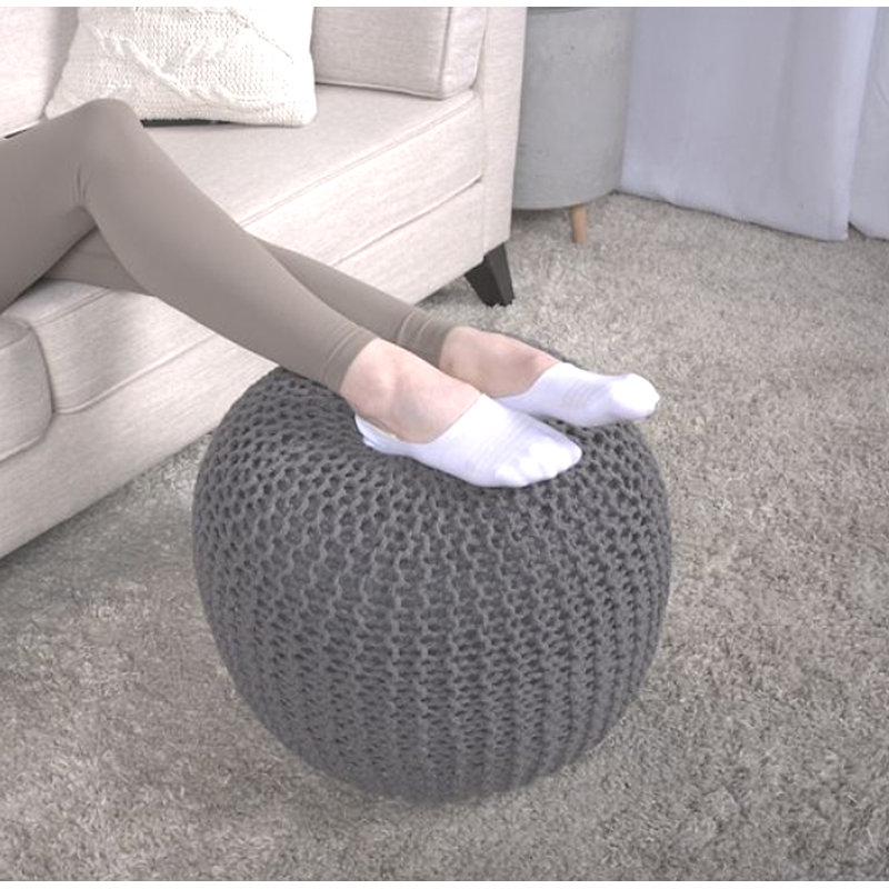 Cotton Round Pouf