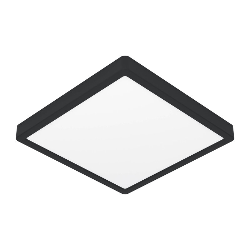 Plastic Flush Mount, Black, Matte Black