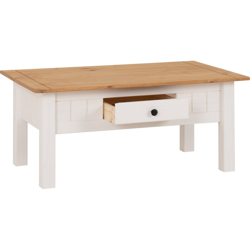 Amary Solid Wood Coffee Table with Storage