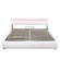 Modern bed frame, platform bed, storage bed with LED Lights