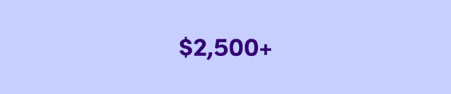 $2500+