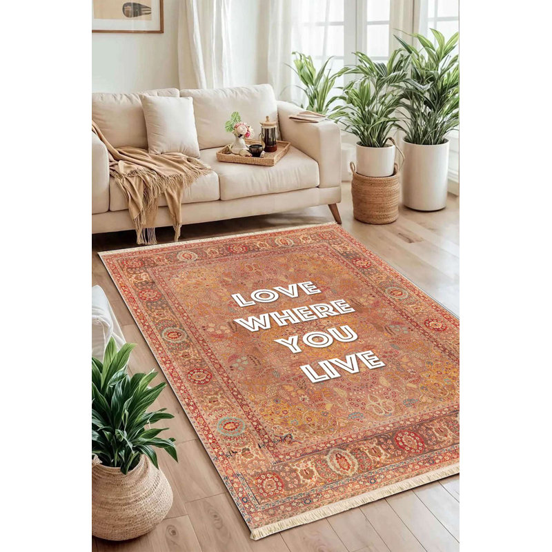 Tapis traditionnel en terre cuite