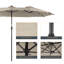 Parasol de marché lumineux 15 po x 9 pi Ruien-1349954384