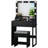 Dressing Table Set - 1 Drawer & 3 Compartments, 8 Dimmable Bulbs-1280163202