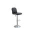Tabouret de bar en similicuir noir-494749580