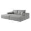 Canapé-lit moderne de 74,8 po avec canapé-lit double, fauteuil pour salle de cinéma, sans assemblage requis, gris (tissu en velours côtelé moelleux)-318875069