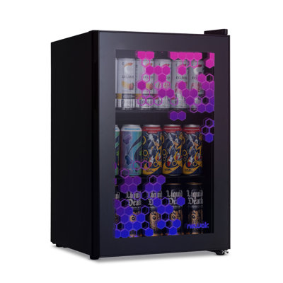 Newair Prismatic™ Series 85 Cans (12 oz.) 2.5 Cubic Feet Freestanding Beverage Refrigerator