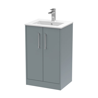 Juno 500mm Single Bathroom Vanity with Integrated Vitreous China Basin