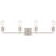 Ensemble de meuble-lavabo 4 lumières Virgin - Finition acier brossé-1610927628