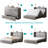 Queen Murphy Bed Cabinet with USB Charging Port & Storage Drawers-117300927