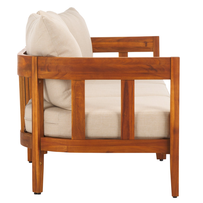 Dasmon 3 Seater Patio Sofa, Natural / Taupe