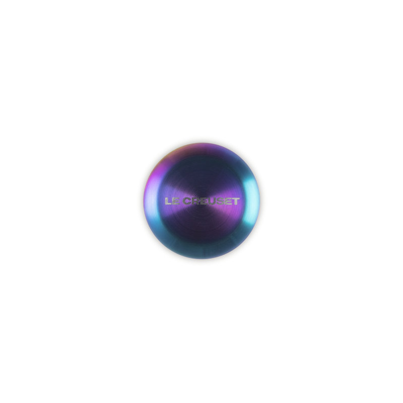 Signature Stainless Steel Knob, Purple/Green, 1.8" W