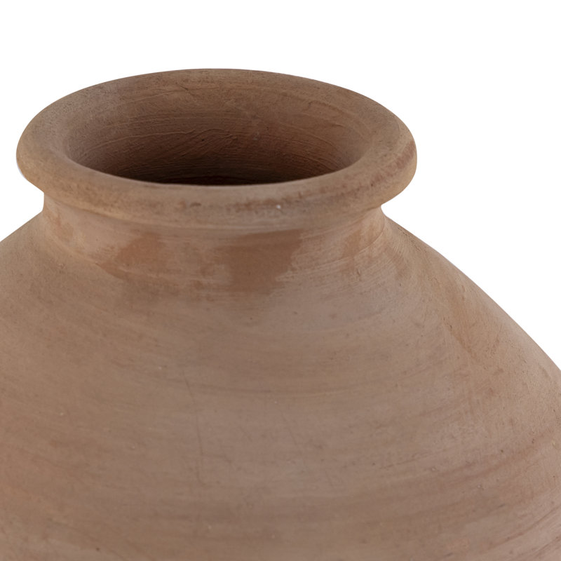 Vase en terre cuite Dia 6,5 po x H 11 po