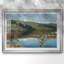Paysage de lac avec des fleurs blanches - Inconnu (monogramme EK / AKK) - reproduction encadrée avec passe-partout et verre - 1899-499945916-499945919-499945923