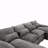 Modern Large  Fabric U-Shape Sectional Sofa-1174972899