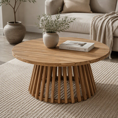 Table basse de patio en bois d'acacia