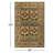 Stacey Oriental Tufted Wool Chocolate/Red/Yellow Area Rug-17940771