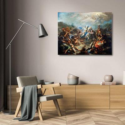 "Camillia at War from Virgil's Aeneid" by  Giacomo Del Po - Gallery Wrap Canvas Wall Art