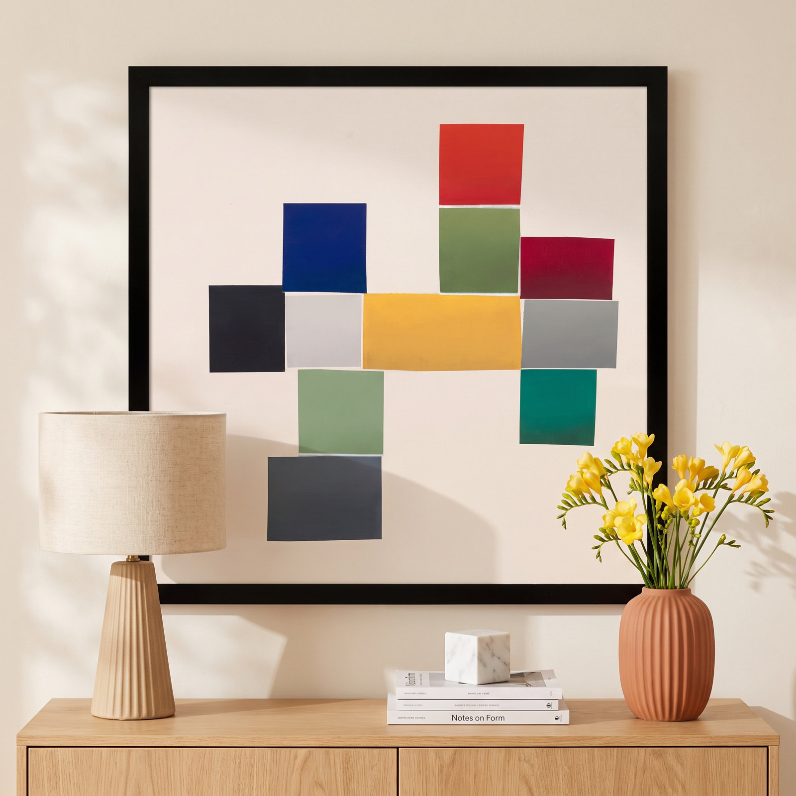 Jewels 1 by Lee Lessem, 16" W x 16" H, Black Framed