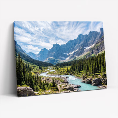 «Mountain River», reproduction d'art sur toile, ensemble de 1